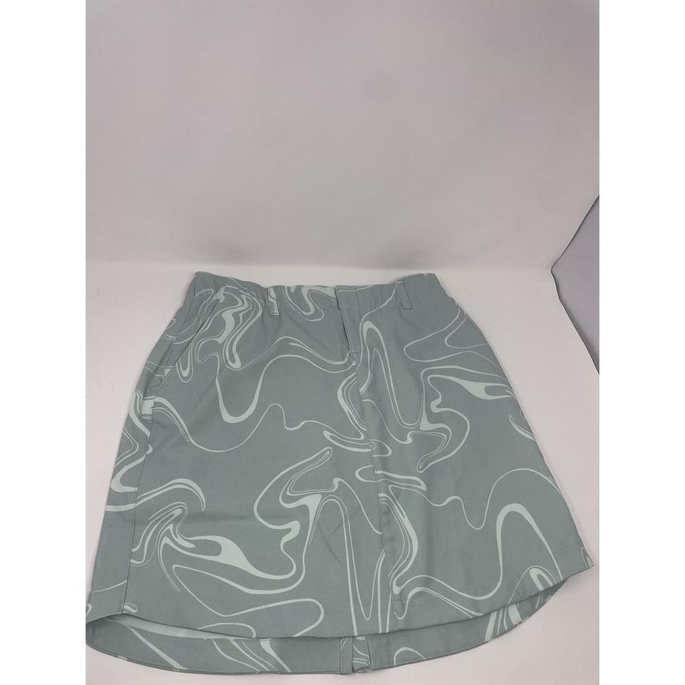 Under Armor Women's Woven Printed Golf Skirt Aqua Blue 2